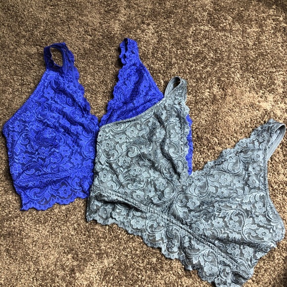smart & sexy Other - Smart&Sexy Lace Deep V Bralette Lot of 2 XXL